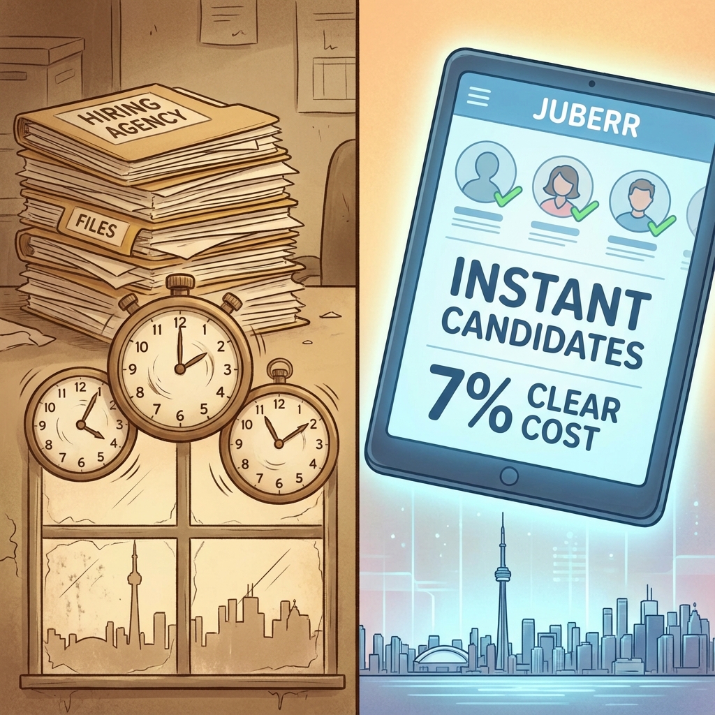 Juberr vs Hiring Agencies Toronto: Hire Faster with Full Transparency